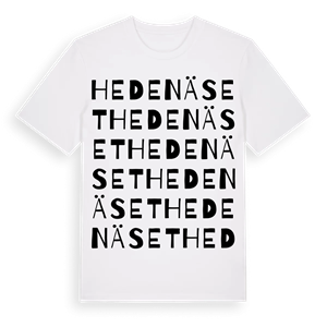 Hedenäset ordlek t-shirt – ekologisk bomull t-shirt från Pinshirt