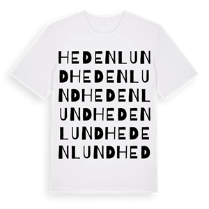 Hedenlund ordlek t-shirt – ekologisk bomull t-shirt från Pinshirt