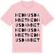 Pink Cotton t-shirt med Hedhusdamnet ordlek t-shirt