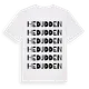 White t-shirt med Hedudden ordlek t-shirt