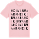 Pink Cotton t-shirt med Heikinvaara ordlek t-shirt