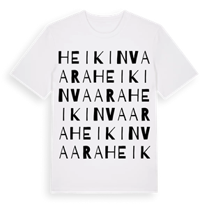 Heikinvaara ordlek t-shirt – ekologisk bomull t-shirt från Pinshirt