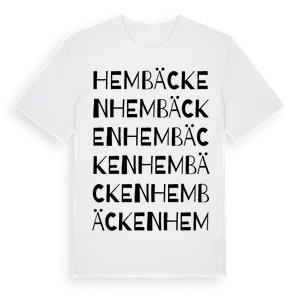 Hembäcken ordlek t-shirt – ekologisk bomull t-shirt från Pinshirt