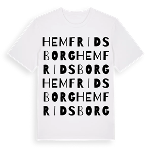 Hemfridsborg ordlek t-shirt – ekologisk bomull t-shirt från Pinshirt