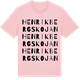 Pink Cotton t-shirt med Henrikbergskojan ordlek t-shirt