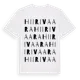 White t-shirt med Hiirivaara ordlek t-shirt
