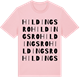 Pink Cotton t-shirt med Hildingsro ordlek t-shirt