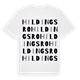White t-shirt med Hildingsro ordlek t-shirt