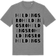 Mid Heather Gray t-shirt med Hildingsro ordlek t-shirt