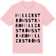 Pink Cotton t-shirt med Hillerströms strand ordlek t-shirt
