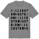 Mid Heather Gray t-shirt med Hillerströms strand ordlek t-shirt