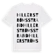 White t-shirt med Hillerströms Strand ordlek t-shirt