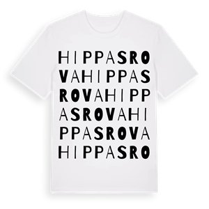 Hippasrova ordlek t-shirt – ekologisk bomull t-shirt från Pinshirt