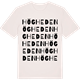 Vintage White t-shirt med Högheden ordlek t-shirt