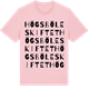 Pink Cotton t-shirt med Högsböleskiftet ordlek t-shirt