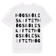 White t-shirt med Högsböleskiftet ordlek t-shirt