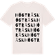 Vintage White t-shirt med Högträsk ordlek t-shirt