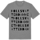 Mid Heather Gray t-shirt med Hollsvattendammet ordlek t-shirt