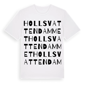 Hollsvattendammet ordlek t-shirt – ekologisk bomull t-shirt från Pinshirt