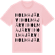 Pink Cotton t-shirt med Holmajärvi ordlek t-shirt