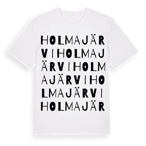 Holmajärvi ordlek t-shirt – ekologisk bomull t-shirt från Pinshirt