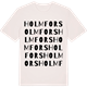 Vintage White t-shirt med Holmfors ordlek t-shirt