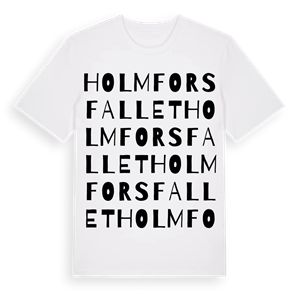 Holmforsfallet ordlek t-shirt – ekologisk bomull t-shirt från Pinshirt