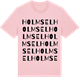 Pink Cotton t-shirt med Holmsel ordlek t-shirt
