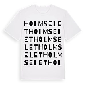 Holmselet ordlek t-shirt – ekologisk bomull t-shirt från Pinshirt