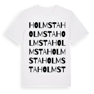 Holmsta ordlek t-shirt – ekologisk bomull t-shirt från Pinshirt