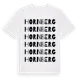 White t-shirt med Hornberg ordlek t-shirt