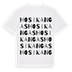 White t-shirt med Hosikangas ordlek t-shirt