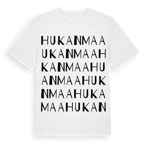 Hukanmaa ordlek t-shirt – ekologisk bomull t-shirt från Pinshirt