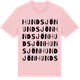 Pink Cotton t-shirt med Hundsjön ordlek t-shirt