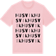 Pink Cotton t-shirt med Husvik ordlek t-shirt