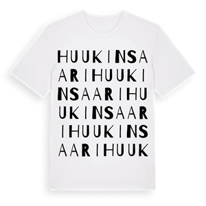 Huukinsaari ordlek t-shirt – ekologisk bomull t-shirt från Pinshirt