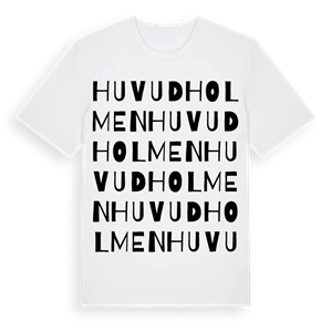 Huvudholmen ordlek t-shirt – ekologisk bomull t-shirt från Pinshirt