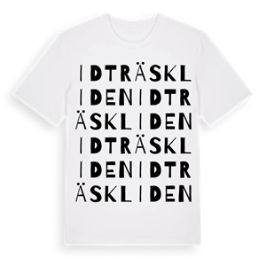 Idträskliden ordlek t-shirt – ekologisk bomull t-shirt från Pinshirt