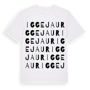 Iggejaur ordlek t-shirt – ekologisk bomull t-shirt från Pinshirt