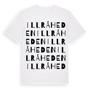 Illråheden ordlek t-shirt – ekologisk bomull t-shirt från Pinshirt