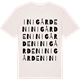 Vintage White t-shirt med Inigården ordlek t-shirt