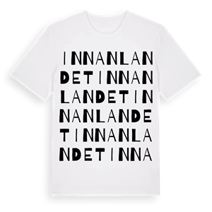 Innanlandet ordlek t-shirt – ekologisk bomull t-shirt från Pinshirt