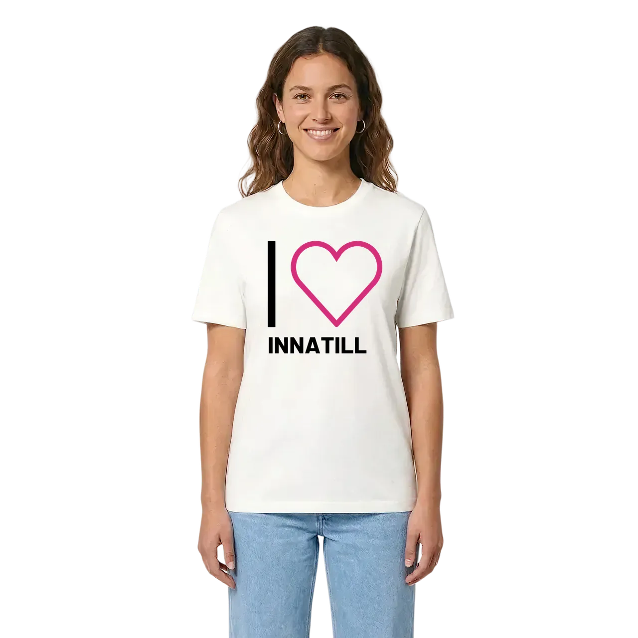 Jag älskar Innatill t-shirt stort tryck i miljö