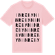 Pink Cotton t-shirt med Inrebyn ordlek t-shirt