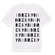 White t-shirt med Inrebyn ordlek t-shirt