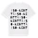 White t-shirt med Iso-Kenttä ordlek t-shirt