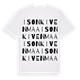 White t-shirt med Isonkivenmaa ordlek t-shirt