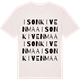 Vintage White t-shirt med Isonkivenmaa ordlek t-shirt