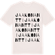 Vintage White t-shirt med Jaakonantti ordlek t-shirt