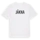 White t-shirt med Jäkna i Sverige t-shirt